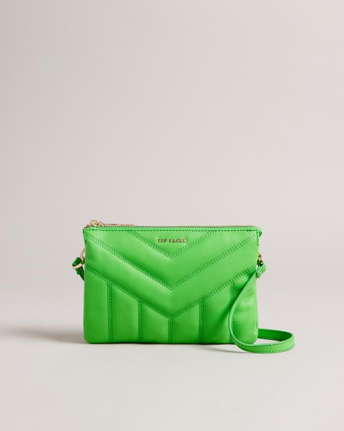 Sac Crossbody Ted Baker Quilted Puffer Vert Femme | QMN-36003435